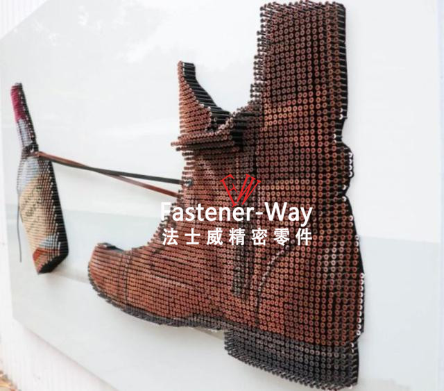 這幅畫居然是用螺絲釘做的！